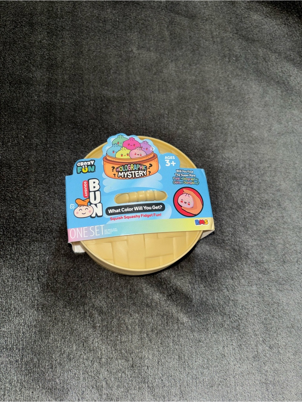 Bun Holographic Mystery Squishy Toy - Yellow